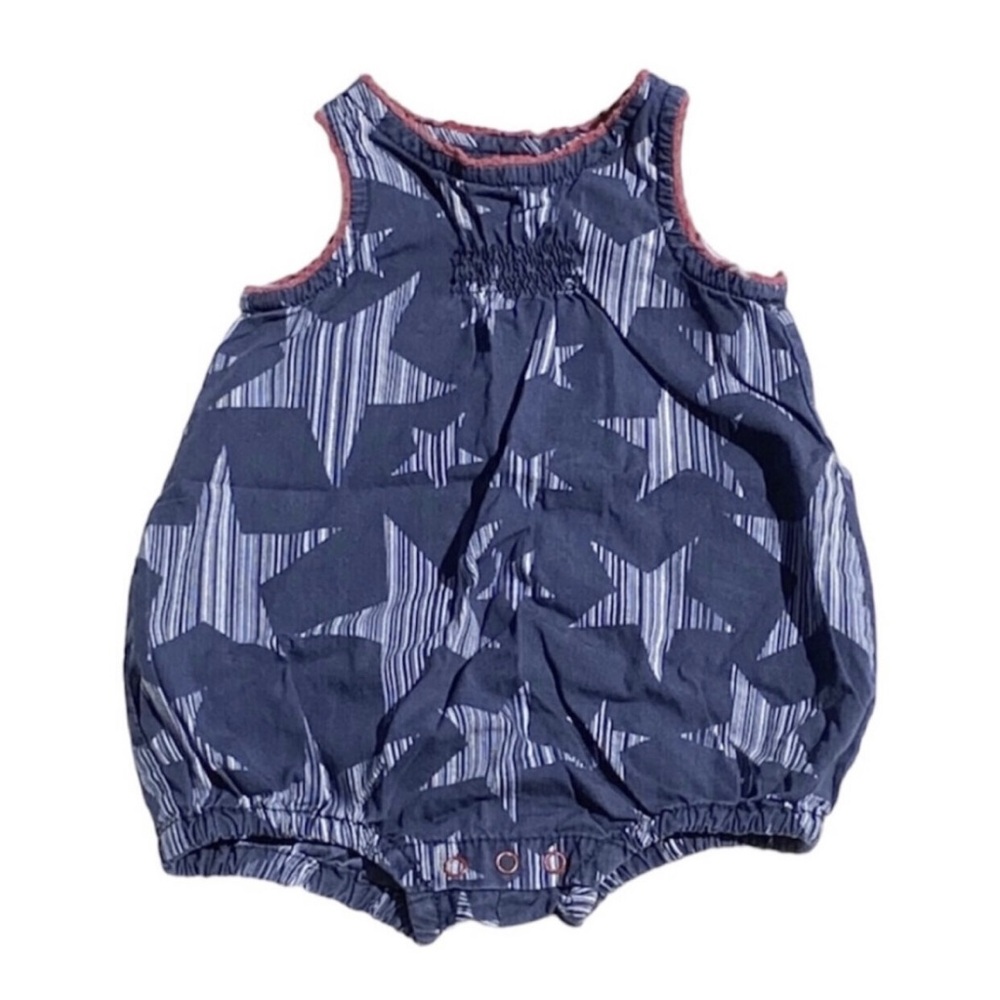 Old Navy striped stars bubble romper 0-3 months